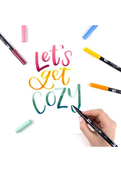 : Ab-T Dual Brush Pen : Grafik Kalem Seti : 10 Renk (Gri Tonlar) fırsatları