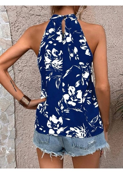 Kadın Çiçek Desen Mikro Kumaş Bluz modelleri