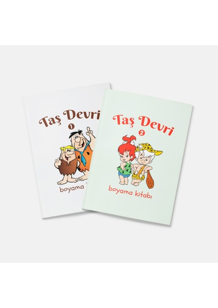 Taş Devri Boyama Kitabı 2'li Set