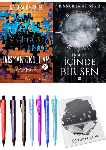 Içinde Bir Sen 1 Engerek Binnur Şafak Nigiz ve Ephesus Yayınları Düşman Okullar 2 Dilara Keskin 2li Set