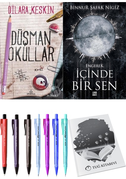 Içinde Bir Sen 1 Engerek Binnur Şafak Nigiz ve Ephesus Yayınları Düşman Okullar 1 Dilara Keskin 2li Set