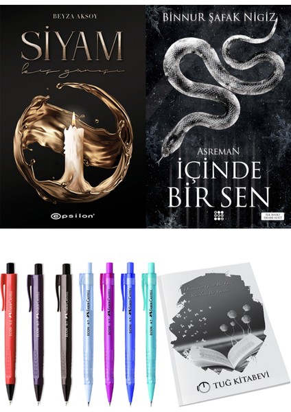 Içinde Bir Sen 2 Asreman Binnur Şafak Nigiz ve Epsilon Yayınevi Siyam 1 Beyza Aksoy 2li Set