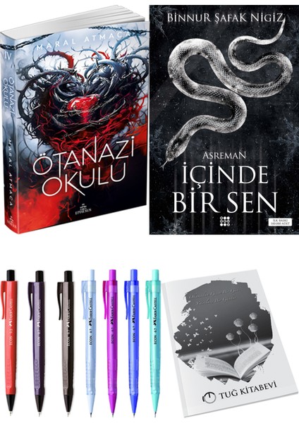 Içinde Bir Sen 2 Asreman Binnur Şafak Nigiz ve Ephesus Yayınları Ötanazi Okulu 4 Maral Atmaca 2li Set