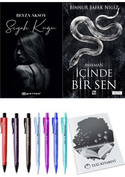 Içinde Bir Sen 2 Asreman Binnur Şafak Nigiz ve Epsilon Yayınevi Siyah Kuğu Beyza Aksoy 2li Set