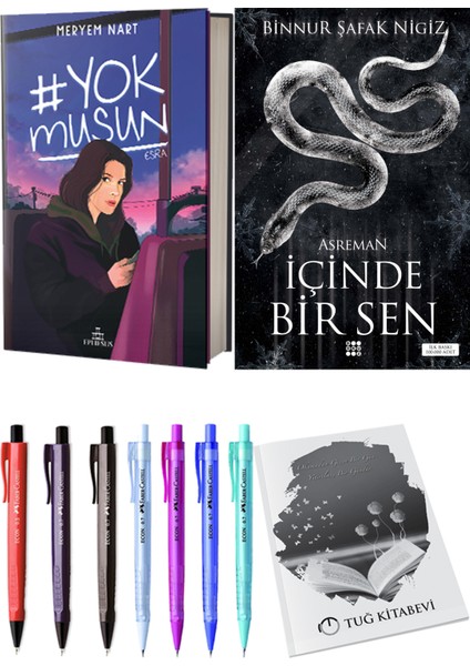 Içinde Bir Sen 2 Asreman Binnur Şafak Nigiz ve Ephesus Yayınları Yokmusun Meryem Nart 2li Set