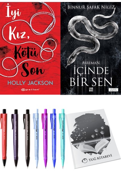 Içinde Bir Sen 2 Asreman Binnur Şafak Nigiz ve Epsilon Yayınevi Iyi Kız Kötü Son Holly Jackson 2li Set