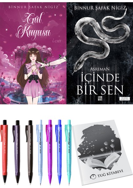 Içinde Bir Sen 2 Asreman Binnur Şafak Nigiz ve Dokuz Yayınları Gül Kuyusu 1 Binnur Şafak Nigiz 2li Set