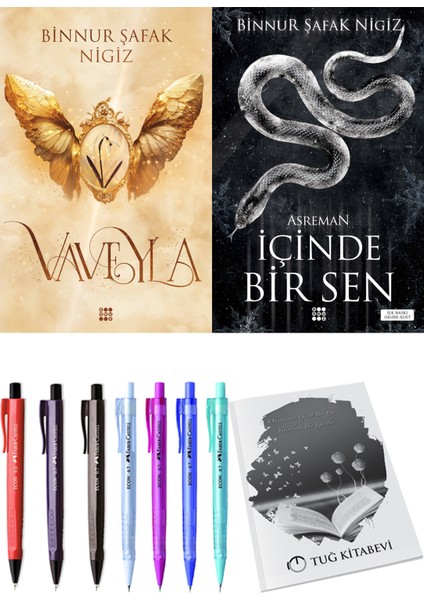 Içinde Bir Sen 2 Asreman Binnur Şafak Nigiz ve Dokuz Yayınları Vaveyla 1 Sönmüş Binnur Şafak Nigiz 2li Set