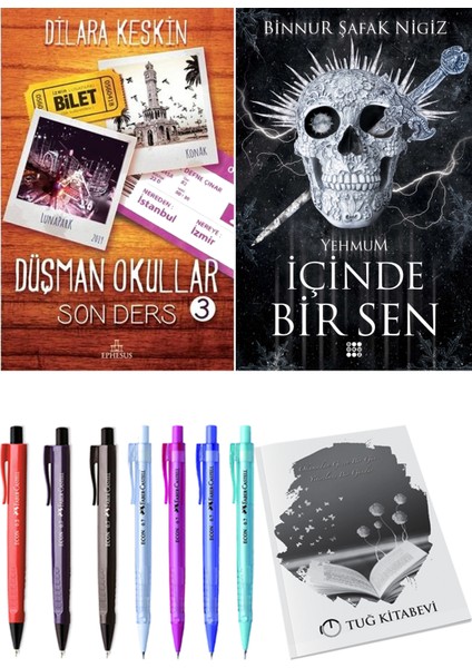 Içinde Bir Sen 3 Yehmum Binnur Şafak Nigiz ve Ephesus Yayınları Düşman Okullar 3 Dilara Keskin 2li Set