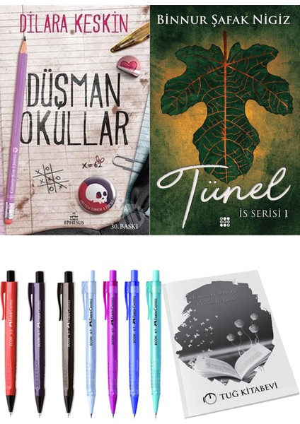Is Serisi 1 Tünel Binnur Şafak Nigiz ve Ephesus Yayınları Düşman Okullar 1 Dilara Keskin 2li Set