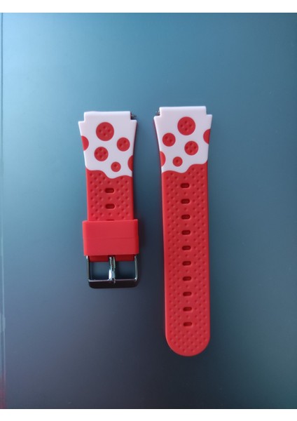 Huawei Watch Fit 3,4,4 Pro Uyumlu Renkli Silikon Kordon Pim Çevirici Aparatı ile Akıllı Pimli Kırmızı Benekli fiyatları