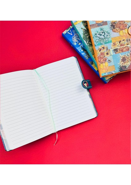 Van Gogh Kolaj Tasarımlı Mıknatıs Kapaklı Defter BM-1209 fırsatları