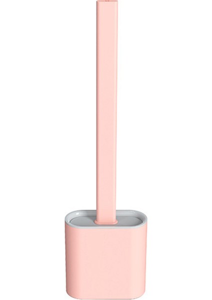 Pembe Tarzı Silikon Tuvalet Fırçası Tutucusuyla Devrim Niteliğinde Silikon Esnek Tuvalet Fırçası Mutfak Araçları Yıkama Fırçası Drog (Yurt Dışından)