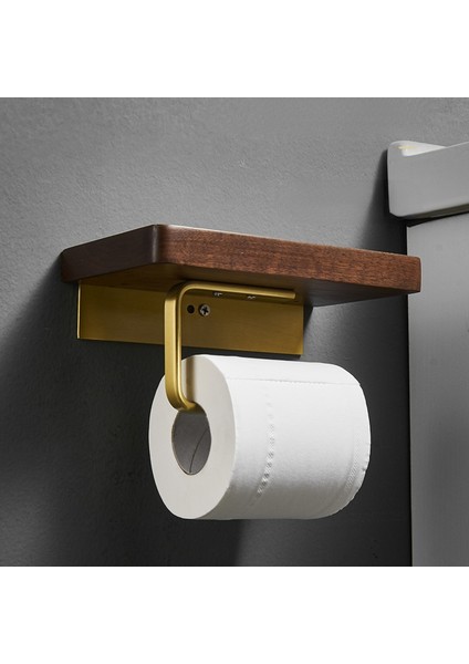 A1 Stili Katı Ahşap Siyah Ceviz Altın Kağıt Havlu Tutucu Tuvalet Rulo Tutucu Cep Telefonları Için Dayanıklılığı ve Cesareti Artırmak - (Yurt Dışından) modelleri
