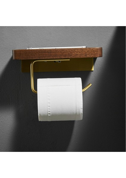 A1 Stili Katı Ahşap Siyah Ceviz Altın Kağıt Havlu Tutucu Tuvalet Rulo Tutucu Cep Telefonları Için Dayanıklılığı ve Cesareti Artırmak - (Yurt Dışından) fırsatları