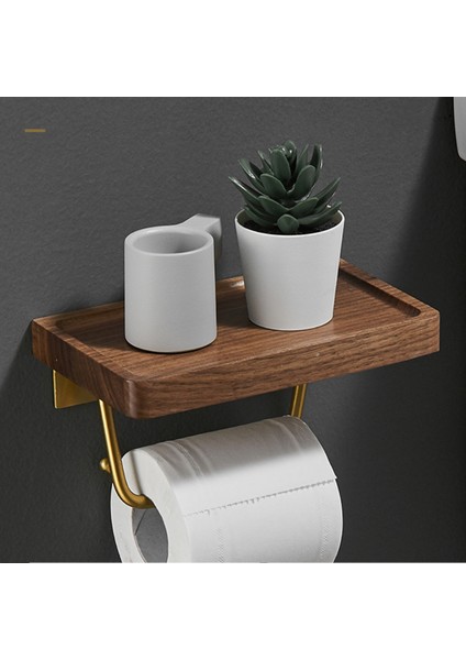 A1 Stili Katı Ahşap Siyah Ceviz Altın Kağıt Havlu Tutucu Tuvalet Rulo Tutucu Cep Telefonları Için Dayanıklılığı ve Cesareti Artırmak - (Yurt Dışından) indirimleri