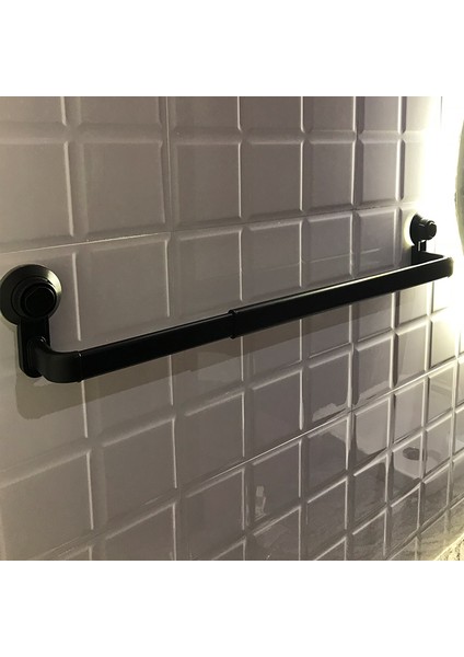 Siyah Stil Klx Alüminyum Alaşımlı Vakumlu Havlu Askısı Banyo Havlu Askısı Mutfak Depolama Rafı Delme Boya Raf Ayarlanabilir cm (Yurt Dışından) fiyatları