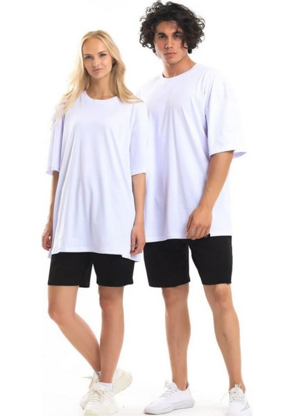 2li Oversize Sevgili Çift Kombini T-Shirt