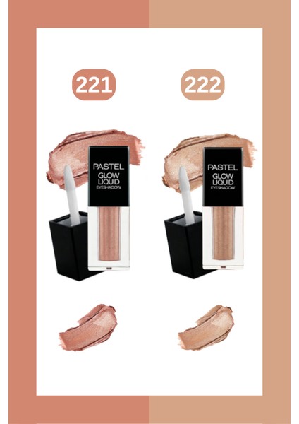 Glow Liquid Eyeshadow Set - Likit Far 221 + 222 + Togin Çanta Hediye fiyatları