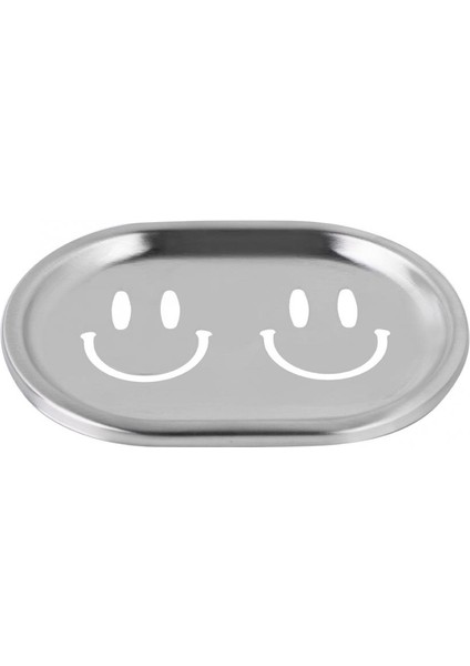 Gülümseme Stili Iki Katmanlı Sabunluk Tabaklı Süzme Paslanmaz Çelik Sabun Kabi Tutucu Kap Konteyner Sabun Tepsisi Banyo Düzenleyici Aksesuarlar (Yurt Dışından) fırsatları