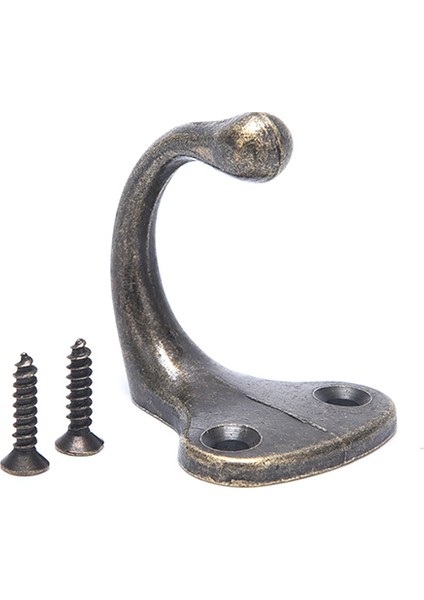 Br Tarzı 1 Adet Ağır Hizmet Palaska Duvara Monteli Şapka Askısı Çift Çatal Retro Palaska Asılı Siyah Beyaz Renk (Yurt Dışından)