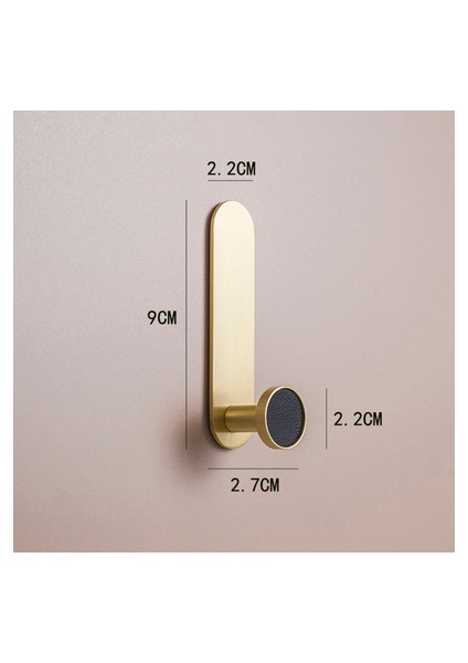 HK-320-HEY-S Stili Sabit Pirinç Elbise Askısı Duvara Monte Kıyafet Askısı Dekoratif Anahtar Tutucu Şapka Atkı Çanta Askısı Ücretsiz Delme Kapı Tutturmadan Nalizsiz (Yurt Dışından)