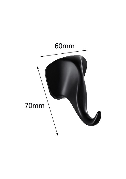 Gövde Tarzı Tarzı Siyah Paslanmaz Çelik Elbise Askısı Duvara Monte Havlu Askısı Giysi Askısı Banyo Donanımı Askılar (Yurt Dışından)