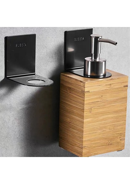 D1 Adet-3,3 cm Stili Banyo Rafları Siyah Krom Paslanmaz Çelik Jel Sabun Duşluk Şişe Mutfak Tutucu Askılı Depolama Rafı Aksesuarları (Yurt Dışından)