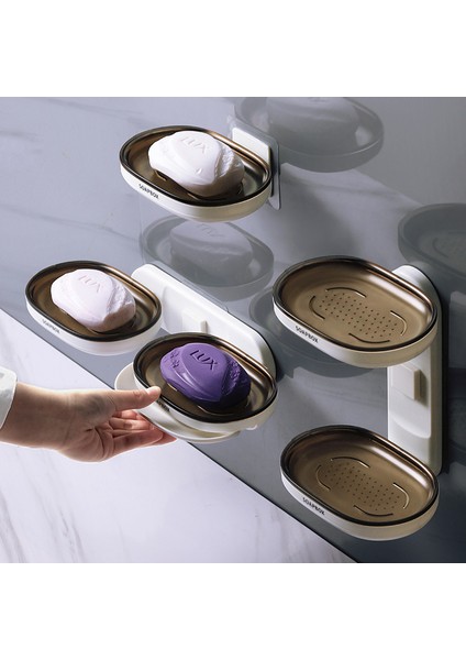 Siyah Çift Kişilik Stil Banyo Aksesuarları Sabunluk Askı Rafı Depolama Kutusu Sünger Tutucu Organizatör (Yurt Dışından) modelleri