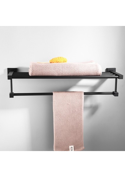 Bornoz Askısı Tarzı Siyah Havlu Askılı Banyo Havlu Askısı Alüminyum Alaşımlı Banyo Aksesuarları Havlu Rafı Havlu Halkası Tuvalet Fırçası Depolama Rafı (Yurt Dışından) modelleri