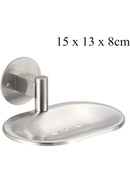 Bir Stil Uçan Daire Sabunluk Paslanmaz Çelik Sabun Tutucu Banyo ve Duş Sabunluk Çift Katlı Süzgeçli Sabun Kutusu (Yurt Dışından)