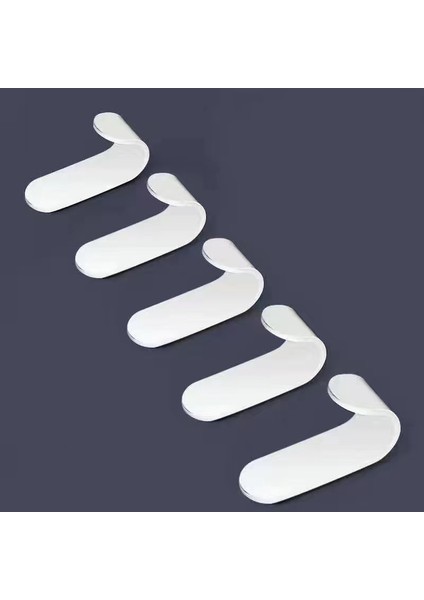 Beyaz x 5 Tarzı Duvara Monte Havlu Askısı Banyo Için Montaj Kanca Mutfak Için Paslanmaz Kanca Anahtarlar Için Askı Eşyalar Için Kanca (Yurt Dışından)