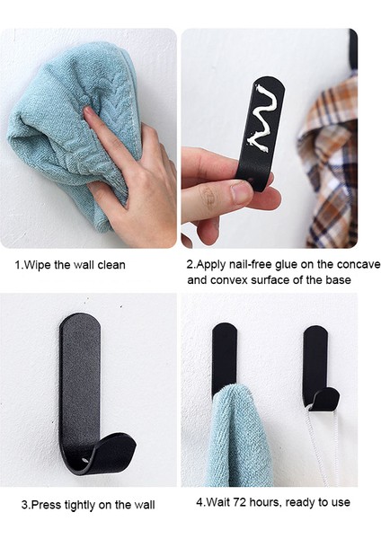 Beyaz x 5 Tarzı Duvara Monte Havlu Askısı Banyo Için Montaj Kanca Mutfak Için Paslanmaz Kanca Anahtarlar Için Askı Eşyalar Için Kanca (Yurt Dışından) fırsatları