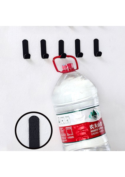 Beyaz x 5 Tarzı Duvara Monte Havlu Askısı Banyo Için Montaj Kanca Mutfak Için Paslanmaz Kanca Anahtarlar Için Askı Eşyalar Için Kanca (Yurt Dışından) indirimleri