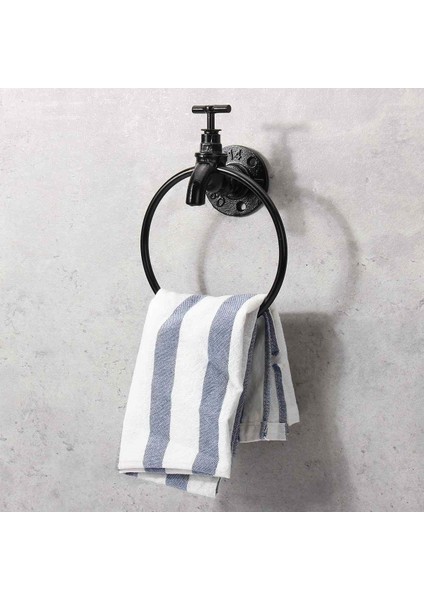 Endüstriyel Duvara Monte Havlu Askılığı Retro Mutfak Banyo Depolama Rafı Organizatör Askı Raf Havlu Tutucu Donanım Araçları (Yurt Dışından)