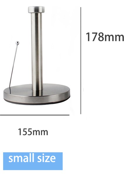 C Tipi Küçük Boyutlu Stil Mutfak Tezgahı ve Yemek Masası Için Paslanmaz Çelik Kağıt Havluluk - Kağıt Havlu Tutacağı (Yurt Dışından)