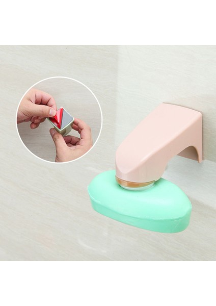 Bir Stil 5 Renkli Banyo Aksesuarları Manyetik Sabunluk Sticker ile Sabun Rafları Duvara Monte Sabun Tutucu (Yurt Dışından) indirimleri