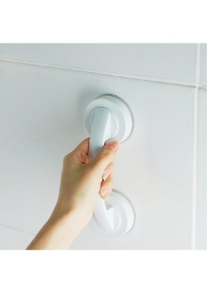 Duş Güvenlik Barı Emniyet Çubuğu Tutma Kolu Vakumlu Tutacak Anti-Kayma Küvet Cam Kapı Kolu Vakumlu Banyo Kolu Rayı (Yurt Dışından)