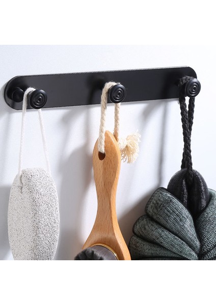 D Stili Siyah Cübbe Askı Banyo Havlu Askıları Havlular Çanta Şapka Askı Duvara Monteli Giysi Askısı Banyo Donanımı (Yurt Dışından) indirimleri