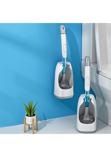 Duvara Monte Temizlik Fırçası Silikon Tuvalet Fırçası ve Tutucu Tuvalet Temizleyici Ekleyebilir Tpr Yumuşak Kıllar Tuvalet Fırçası (Yurt Dışından) fiyatları