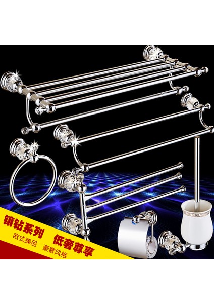 Koyu Gri Tarzı Antika Kristal Katı Pirinç Banyo Donanım Setleri Krom Gümüş Banyo Aksesuarları Elektrokaplama Havlu Askılık Tuvalet Fırça Tutucu (Yurt Dışından) fırsatları