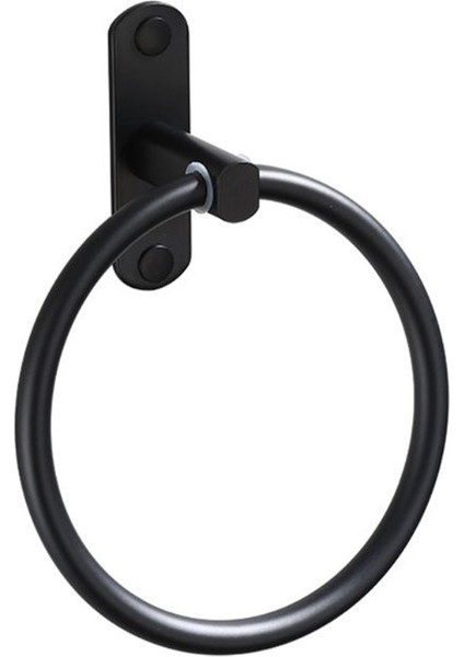 Siyah Uzay Alüminyum Havlu Tutucu Yuvarlak Havlu Halkası Duvara Monte Havlu Rafı Ev Otel Banyo Aksesuarları Için (Yurt Dışından) fiyatları