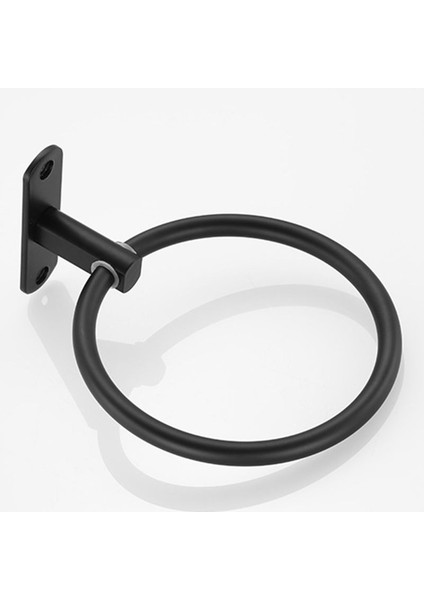 Siyah Uzay Alüminyum Havlu Tutucu Yuvarlak Havlu Halkası Duvara Monte Havlu Rafı Ev Otel Banyo Aksesuarları Için (Yurt Dışından) modelleri