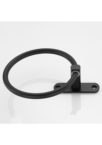 Siyah Uzay Alüminyum Havlu Tutucu Yuvarlak Havlu Halkası Duvara Monte Havlu Rafı Ev Otel Banyo Aksesuarları Için (Yurt Dışından) fırsatları