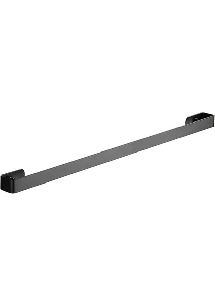 SIYAH-50CM Tarzı Paslanmaz Çelik Duvara Monte Tuvalet Havlu Askısı Tutucu Banyo Havlu Askısı Rafı 11UA (Yurt Dışından)