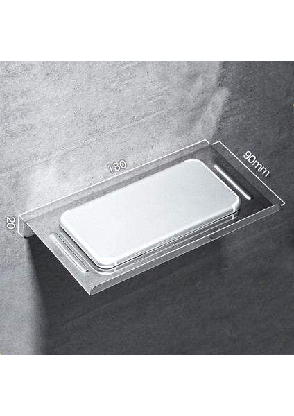 Fırçalanmış Stil Darbe Yok Paslanmaz Çelik Cep Telefonu Tutucu Banyo Rafı (Yurt Dışından)