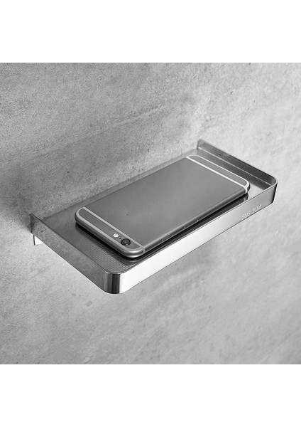 Fırçalanmış Stil Darbe Yok Paslanmaz Çelik Cep Telefonu Tutucu Banyo Rafı (Yurt Dışından) modelleri