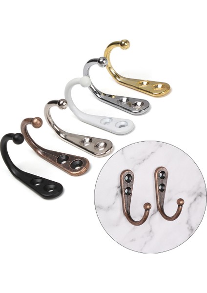 No.2 Tarzı Tarihi Bronz Duvar Askısı Kancaları Tek Prong Askılar Ev Düzenleyici - Ev Malzemeleri (Yurt Dışından) modelleri
