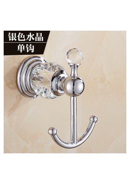 Kanca Tarzı Saf Kristal Banyo Aksesuar Seti Krom Banyo Dekorasyonu Havlu Askılı Duvara Monte Banyo Aksesuarları Seti Mr - (Yurt Dışından)