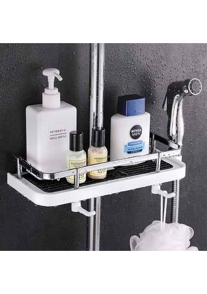 Beyaz Stil Banyo Düzenleyici Raf Havlu Askılığı Dolap Dolap Depolama Askı Raf Malzemeleri Banyo Aksesuarları Için (Yurt Dışından) fiyatları